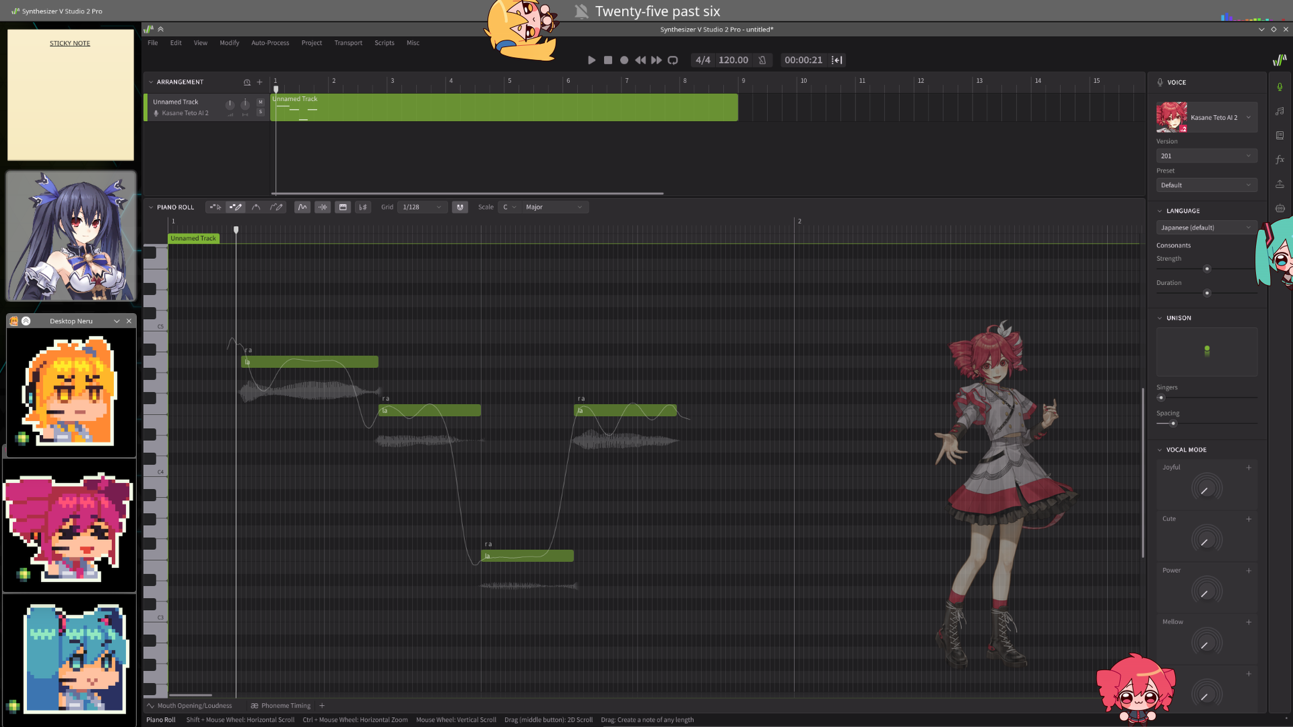 Screenshot of Teto on Linux